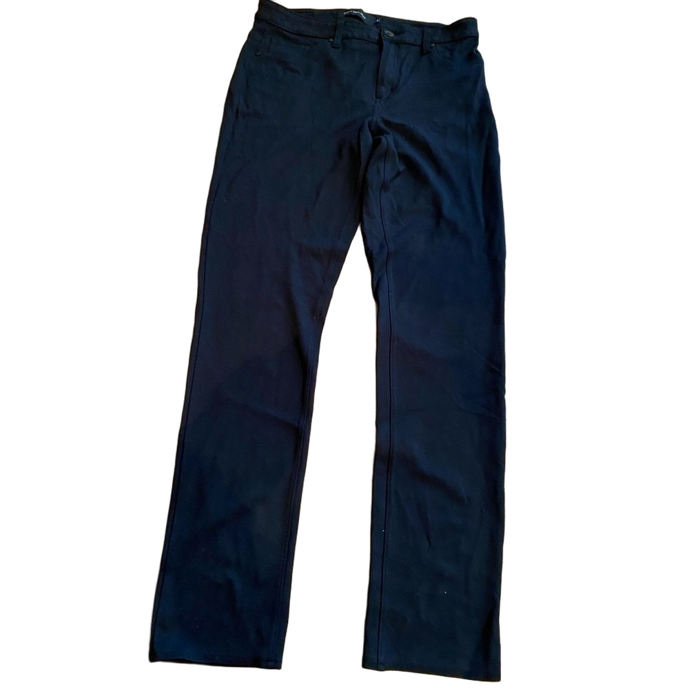 Calvin Klein Black Stretch Ponte Straight Leg Trousers Pants 12